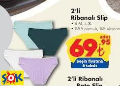 RİBANALI SLİP 2'Lİ KÜLOT